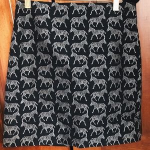 ☀️ J. Crew Zebra Pencil Skirt